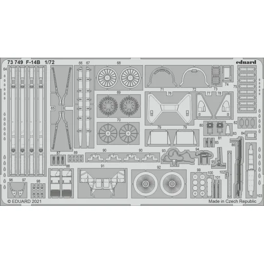 F-14B 1/72 for GREAT WALL HOBBY - Eduard Accessories 73749