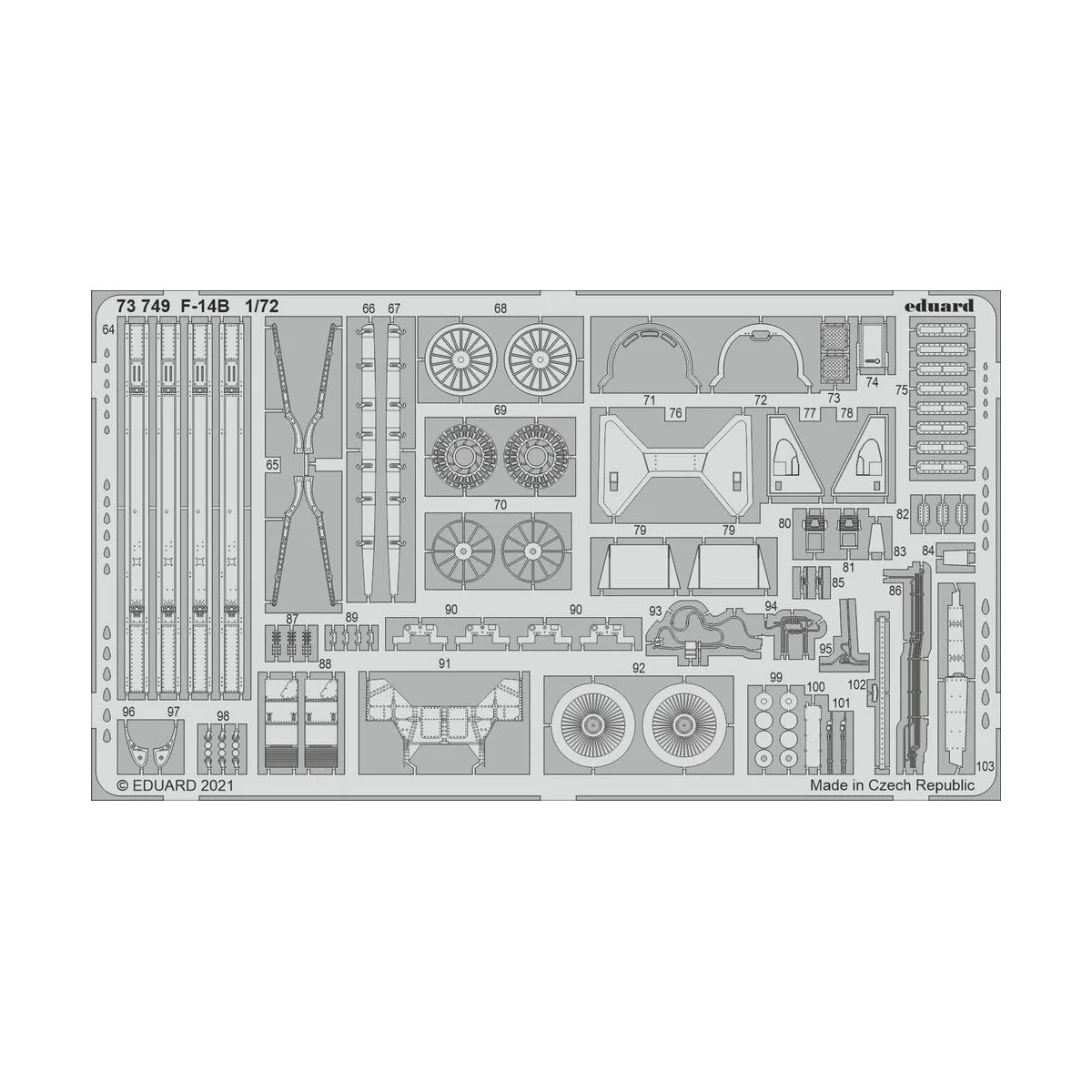 F-14B 1/72 for GREAT WALL HOBBY, 1/72 - Eduard Accessories 73749