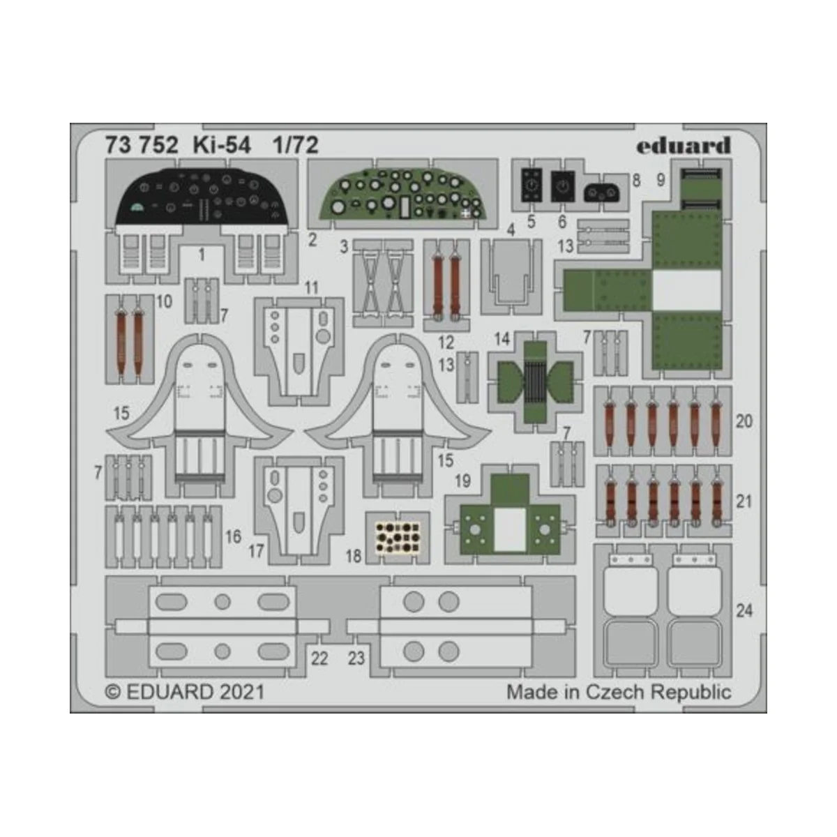 Ki-54 for SPECIAL HOBBY, 1/72 - Eduard Accessories 73752
