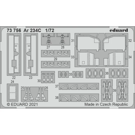 Ar 234C, for HOBBY 2000 / DRAGON, 1/72 - Eduard Accessories 73756