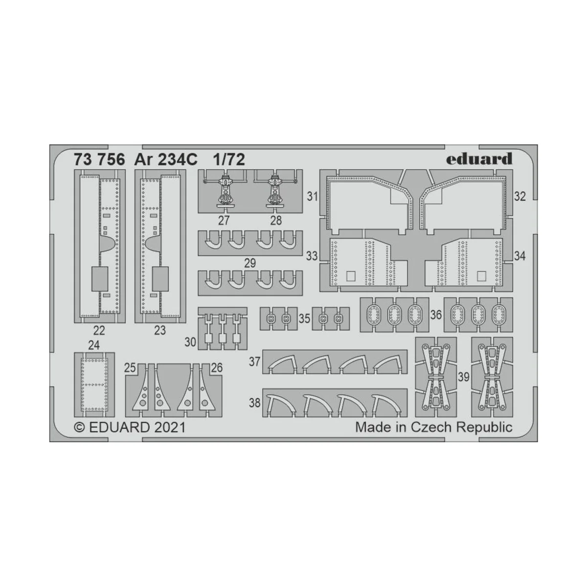 Ar 234C, for HOBBY 2000 / DRAGON, 1/72 - Eduard Accessories 73756