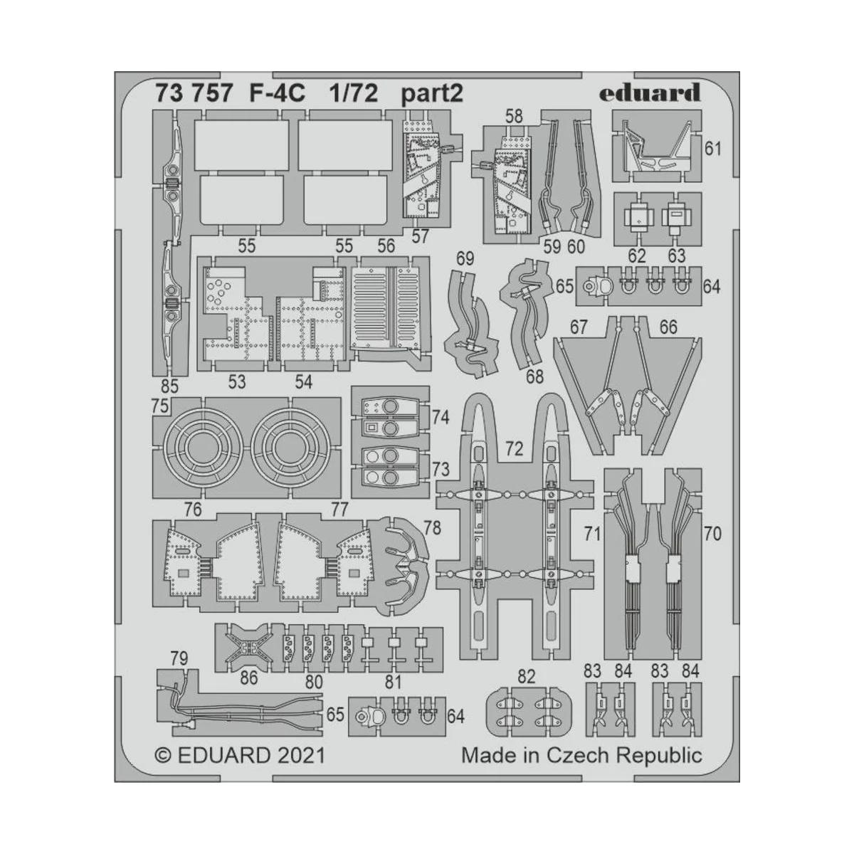 F-4C, for FINE MOLDS, 1/72 - Eduard Accessories 73757