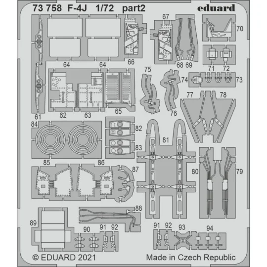 F-4J, for FINE MOLDS, 1/72 - Eduard Accessories 73758