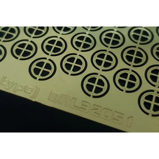 Tie down points (cross type), 1/32 - Brengun BRL32051