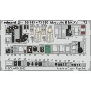 Mosquito B Mk.XVI for AIRFIX, 1/72 - Eduard Accessories 73763 Mosquito B Mk.XVI for AIRFIX, 1/72 - Eduard Accessories 73763