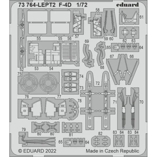 F-4D for FINE MOLDS, 1/72 - Eduard Accessories 73764