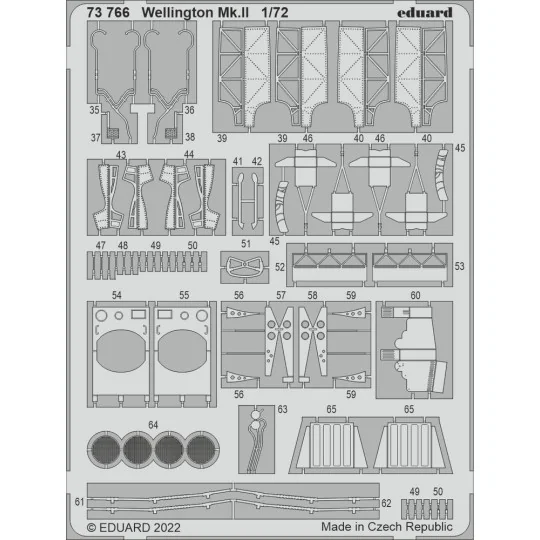 Wellington Mk.II for AIRFIX - Eduard Accessories 73766