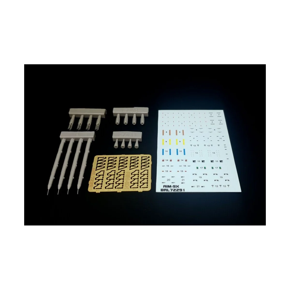 AIM-9X Sidewinder (4pcs), 1/72 - Brengun BRL72291