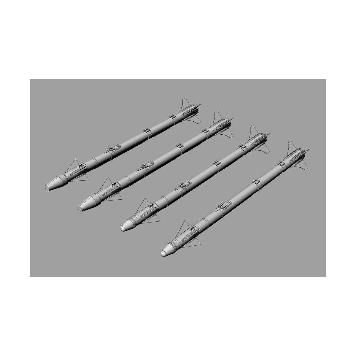 AIM-9X Sidewinder (4pcs), 1/72 - Brengun BRL72291