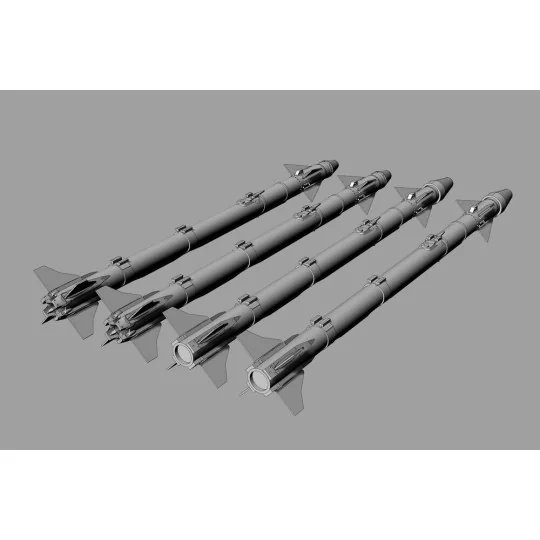 AIM-9X Sidewinder (4pcs), 1/72 - Brengun BRL72291