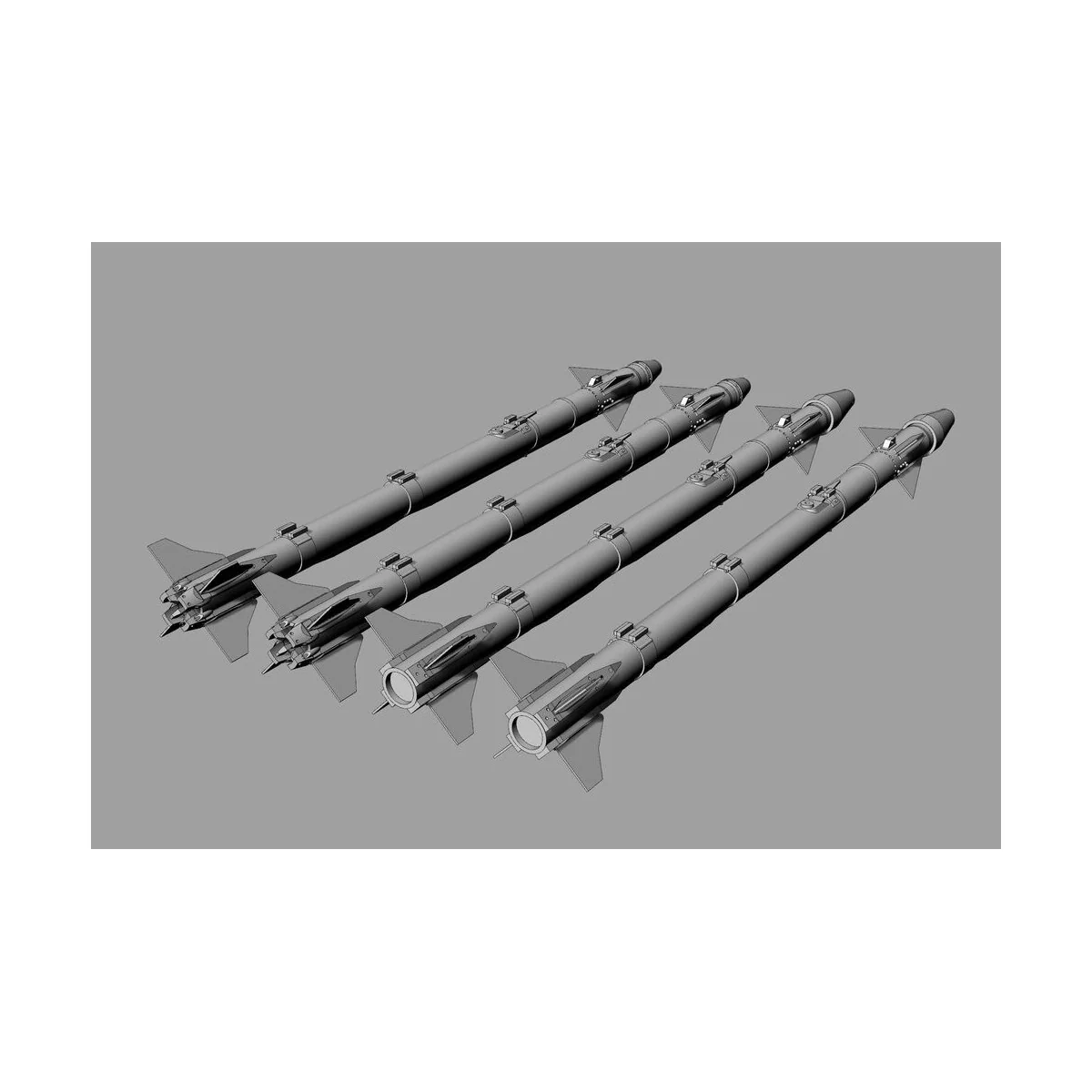 AIM-9X Sidewinder (4pcs), 1/72 - Brengun BRL72291