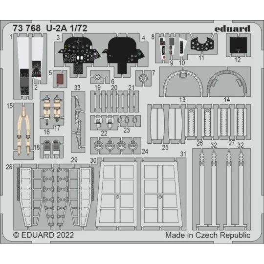 U-2A for HOBBY BOSS, 1/72 - Eduard Accessories 73768 U-2A for HOBBY BOSS, 1/72 - Eduard Accessories 73768
