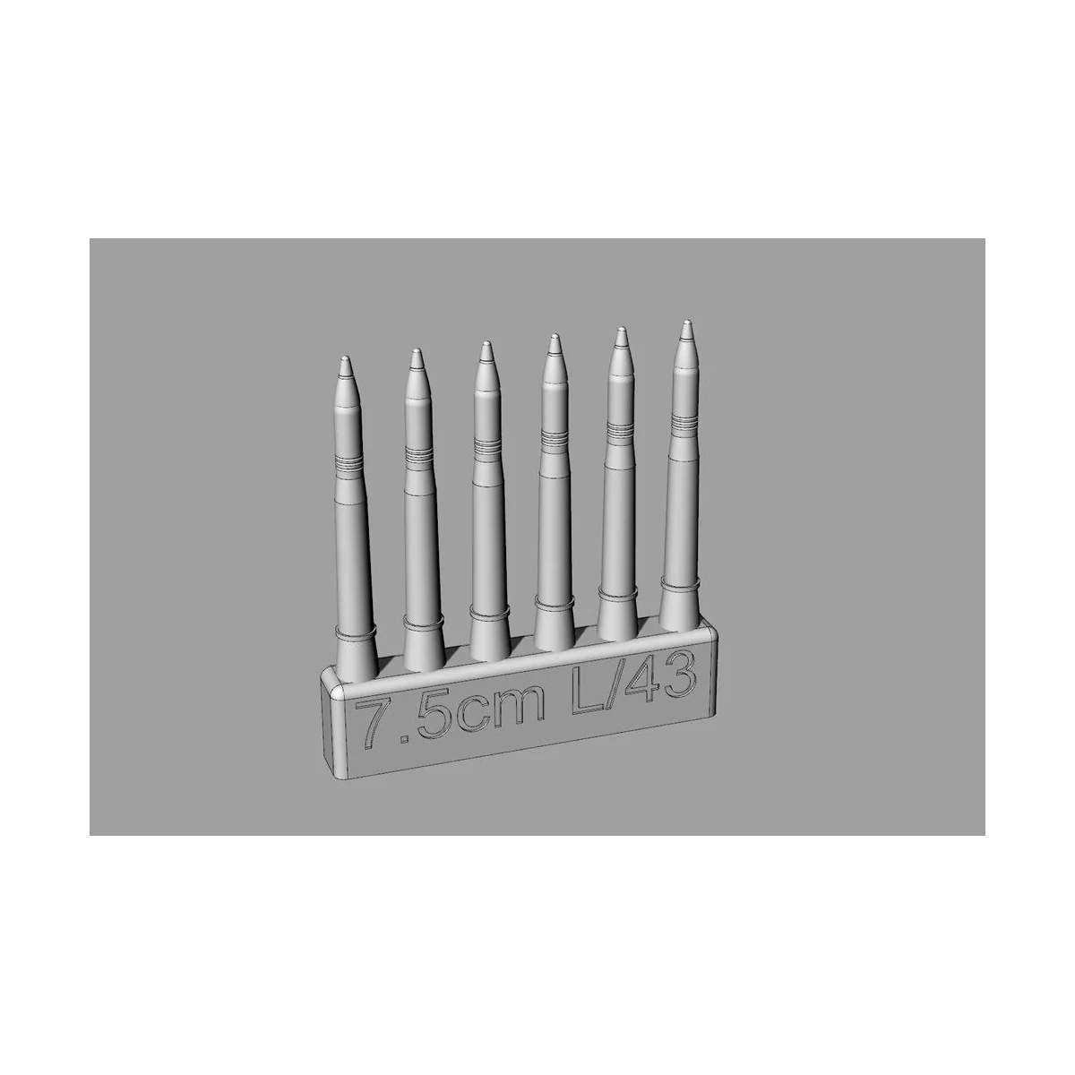 7, 5cm L/43 ammo for Pz.IV ausf.G/H/J, 1/72 - Hauler HLH72149