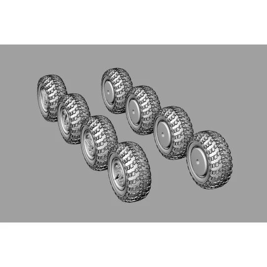 Wheels for 9K714 OKA (SS-23 Spider) for Hobby Boss, 1/72 - Hauler H...