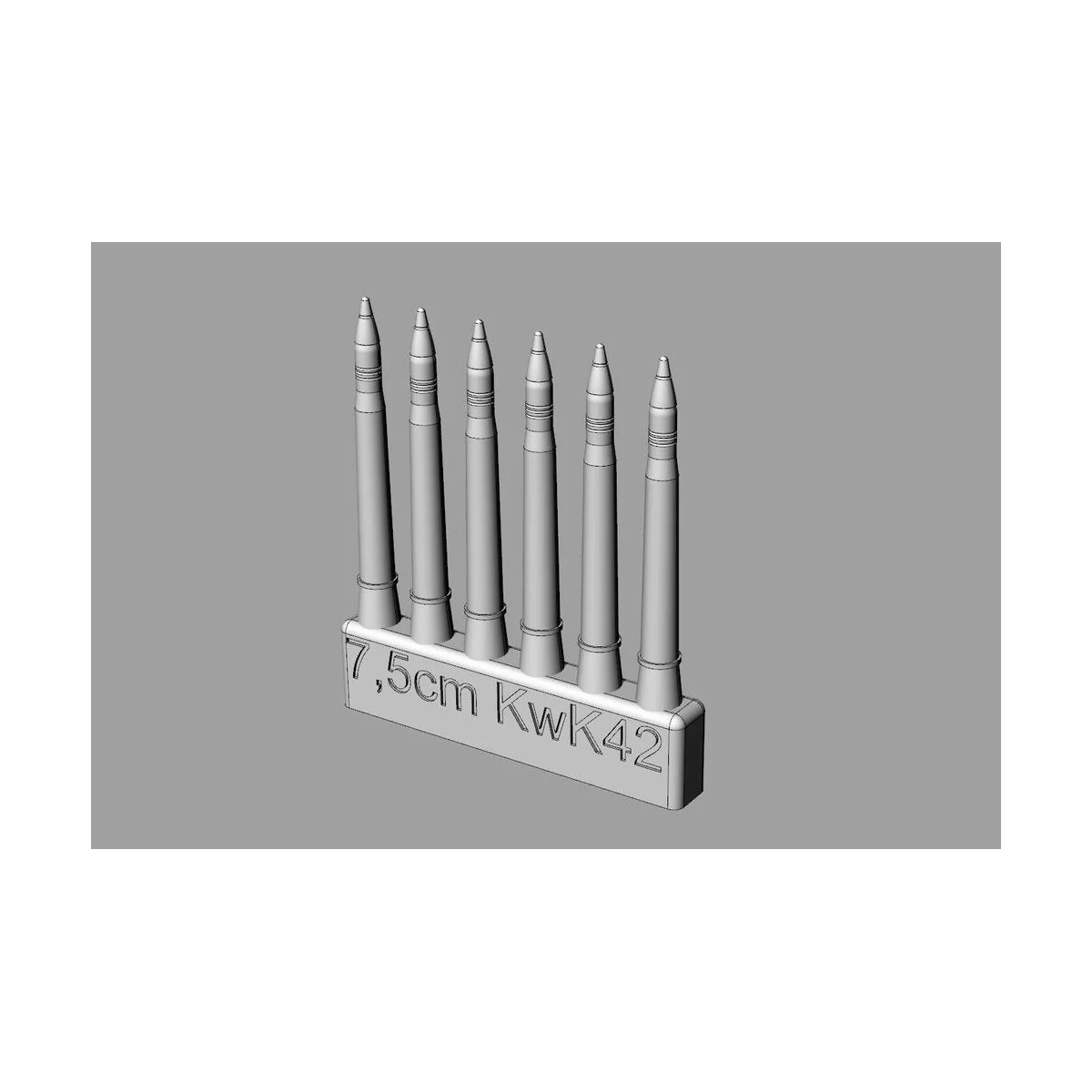 7, 5cm KwK42 ammo for Pz.V Panther ausf.D/A/G, 1/72 - Hauler HLH72150
