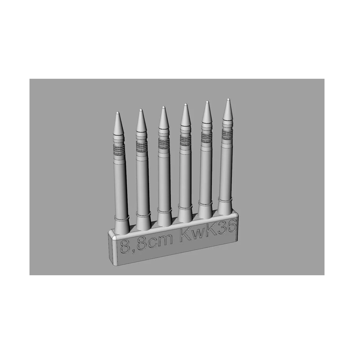 8.8cm KwK36 ammo for Pz.VI Tiger, 1/72 - Hauler HLH72151