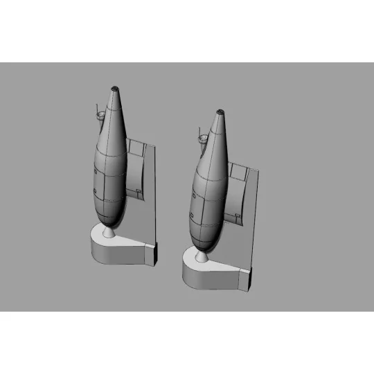 Refueling pod KC-130J (2pcs), 1/144 - Brengun BRL144200