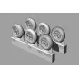 Spitfire 4 spoke wheels set (3 types of tires), 1/32 - Brengun BRL3...