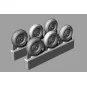 Spitfire 4 spoke wheels set (3 types of tires), 1/32 - Brengun BRL3...