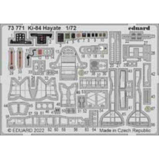 Ki-84 Hayate, 1/72 - Eduard Accessories 73771