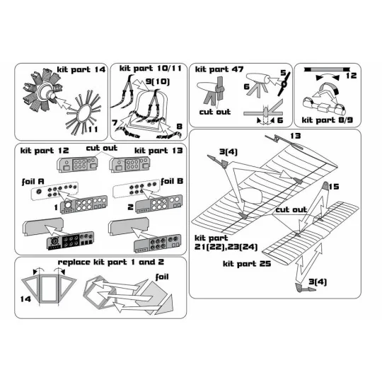 Marcel Besson MB-411 PE-Set (FLY kit), 1/72 - Brengun BRL72298