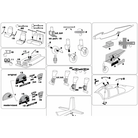 L-40 Meta Sokol PE-Set (KP kit), 1/48 - Brengun BRL48185