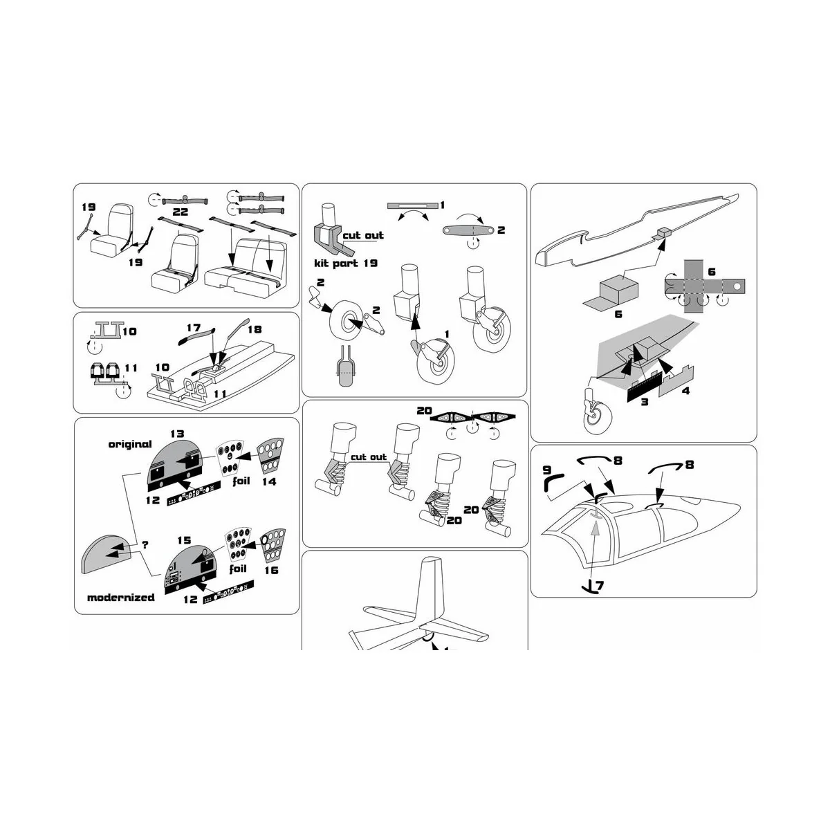 L-40 Meta Sokol PE-Set (KP kit), 1/48 - Brengun BRL48185