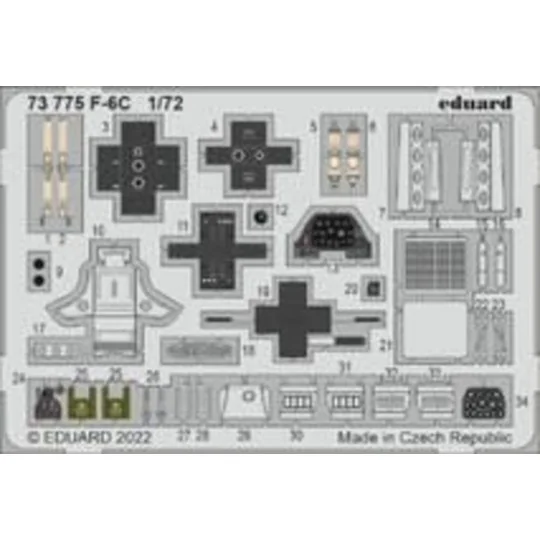 F-6C, 1/72 - Eduard Accessories 73775