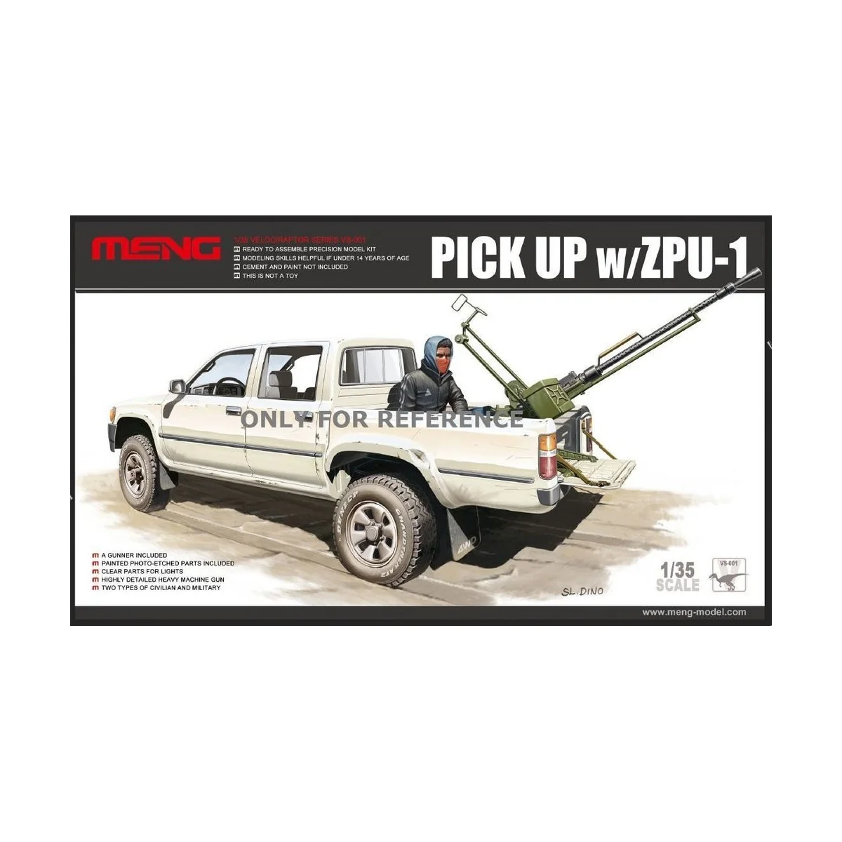 Pick UP w/ZPU-1, 1/35 - MENG-Model VS-001