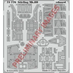 Stirling Mk.III, 1/72 - Eduard Accessories 73776