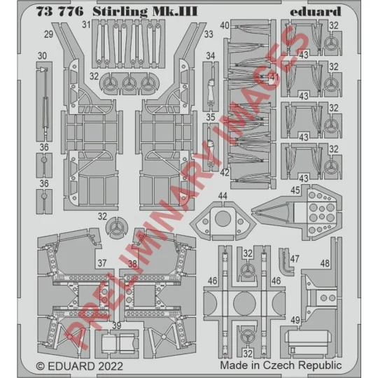 Stirling Mk.III, 1/72 - Eduard Accessories 73776