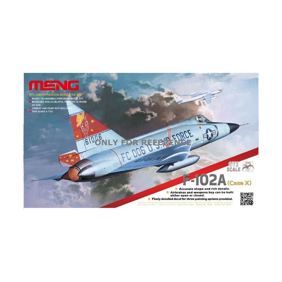 F-102A (Case X), 1/72 - MENG-Model DS-003