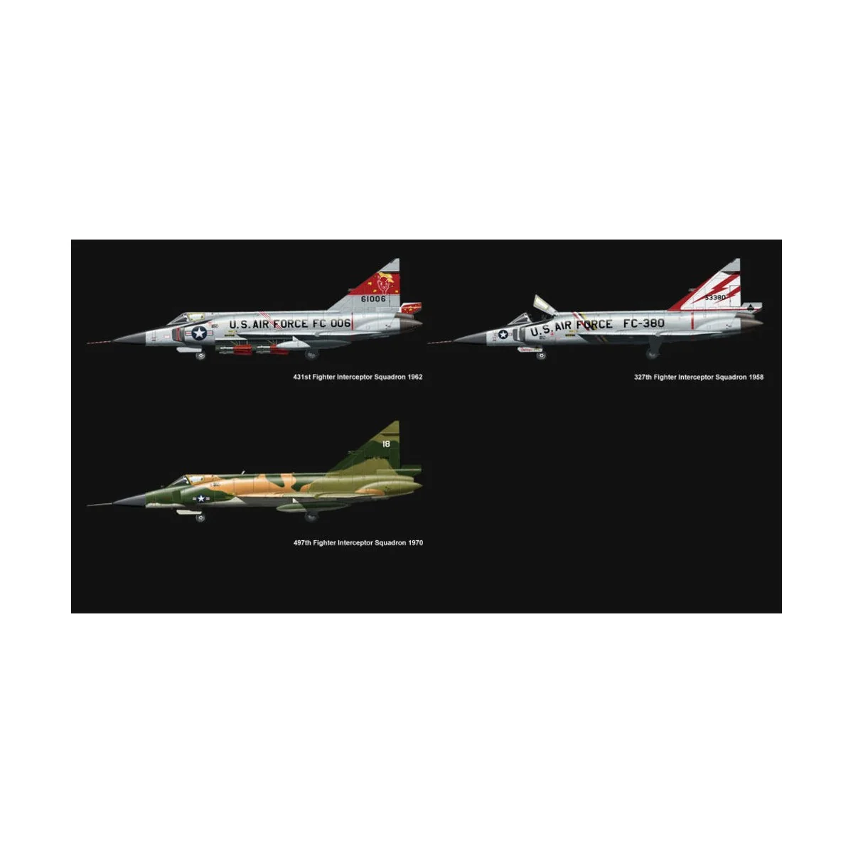 F-102A (Case X), 1/72 - MENG-Model DS-003