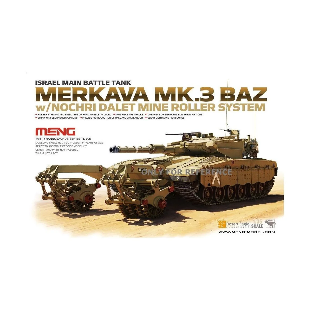 Israel Main Battle Tank Merkava Mk.3 BAZ, 1/35 - MENG-Model TS-005