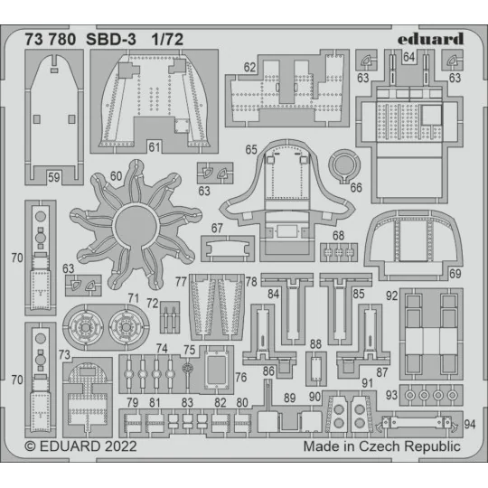 SBD-3 for FLYHAWK - Eduard Accessories 73780