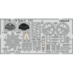 I-16 Type 5 for CLEAR PROP - Eduard Accessories 73782