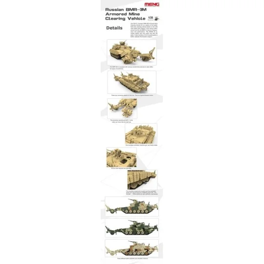 Russian BMR-3M Armored Mine Clearing Veh, 1/35 - MENG-Model SS-011