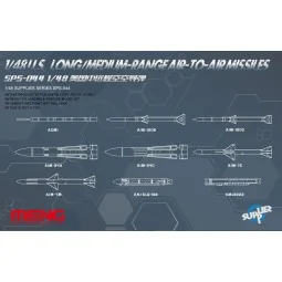 U.S.Long/Medium-range Air-to-air Missile, 1/48 - MENG-Model SPS-044