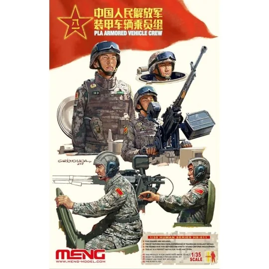 PLA Armored Vehicle Crew, 1/35 - MENG-Model HS-011