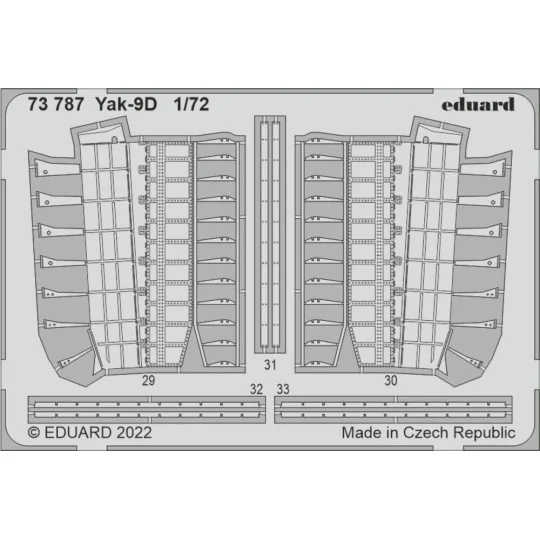 Yak-9D for ZVEZDA, 1/72 - Eduard Accessories 73787