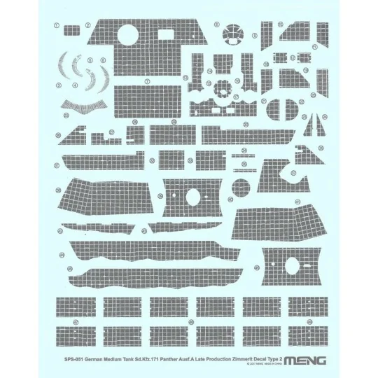 German Medium Tank Sd.Kfz.171 Panther, 1/35 - MENG-Model SPS-051