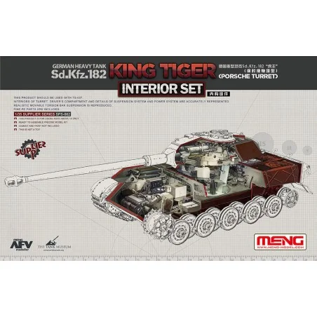 German Heavy Tank Sd.Kfz.182 King Tiger (Porsche Turret) Interior S...