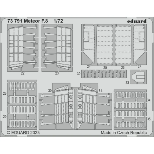 Meteor F.8 1/72 for AIRFIX, 1/72 - Eduard Accessories 73791