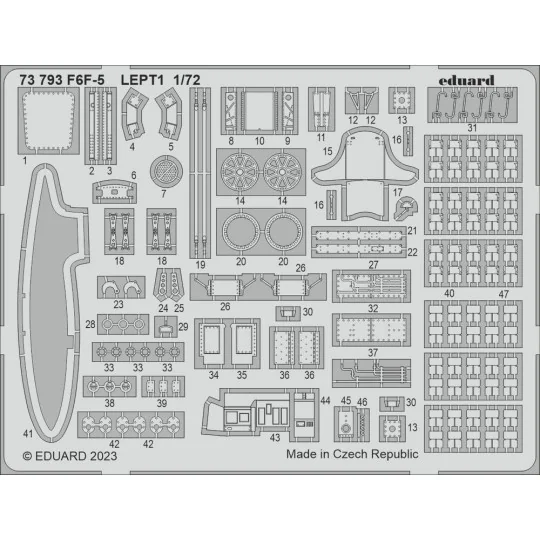 F6F-5 1/72 for EDUARD, 1/72 - Eduard Accessories 73793