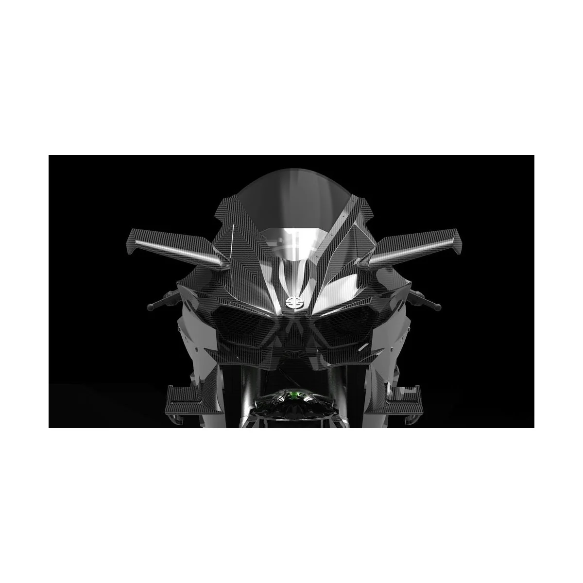 Kawasaki Ninja H2R (Pre-colored Edition), 1/9 - MENG-Model MT-001s