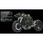Kawasaki Ninja H2R (Pre-colored Edition), 1/9 - MENG-Model MT-001s