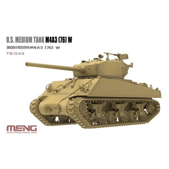 U.S.Medium Tank M4A3 (76)W, 1/35 - MENG-Model TS-043
