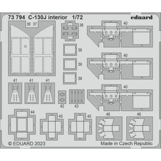 C-130J interior 1/72 ZVEZDA, 1/72 - Eduard Accessories 73794
