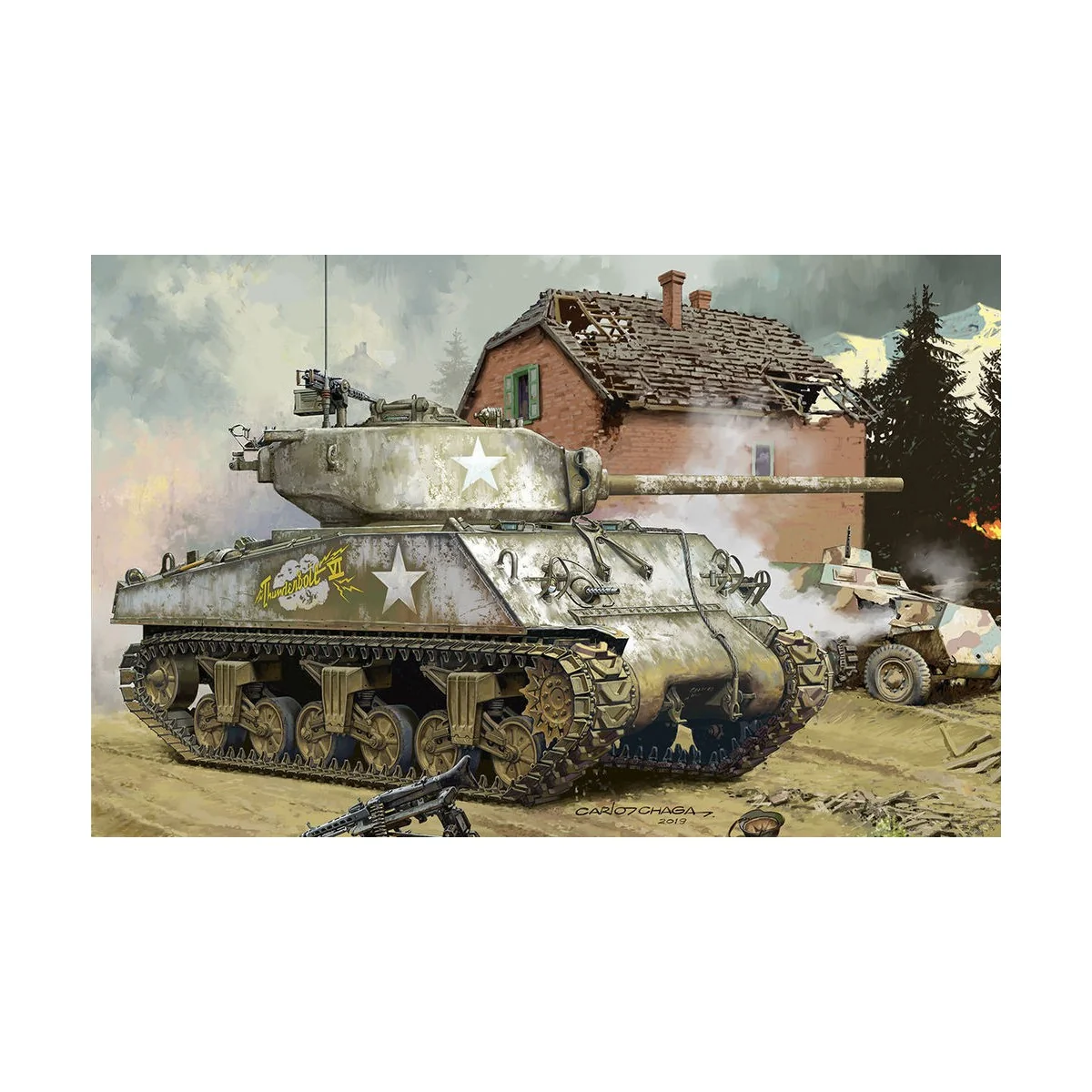 U.S.Medium Tank M4A3 (76)W, 1/35 - MENG-Model TS-043