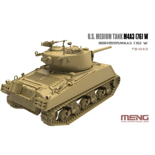 U.S.Medium Tank M4A3 (76)W, 1/35 - MENG-Model TS-043